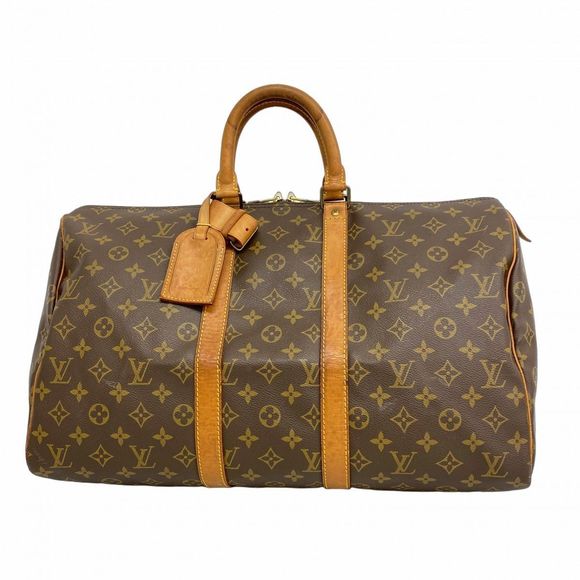 Louis Vuitton Monogram Keepall 45 Boston Bag M41428 Brown  Men's Women's Unisex - Picture 1 of 10